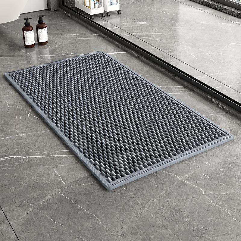 1PC 39 * 68CM thickened bathroom non-slip mat, toilet bath waterproof foot mat, toilet anti-drop floor mat, modern household bathroom 39*68CM