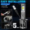 2 ks H1 H3 LED žárovky do světlometů Turbo Lampy Mini 20000LM 50W 16jádrové CSP čipy Super Jasná Auta Mlhová světla 12V 6500K Bílá Automobilová Světlomet