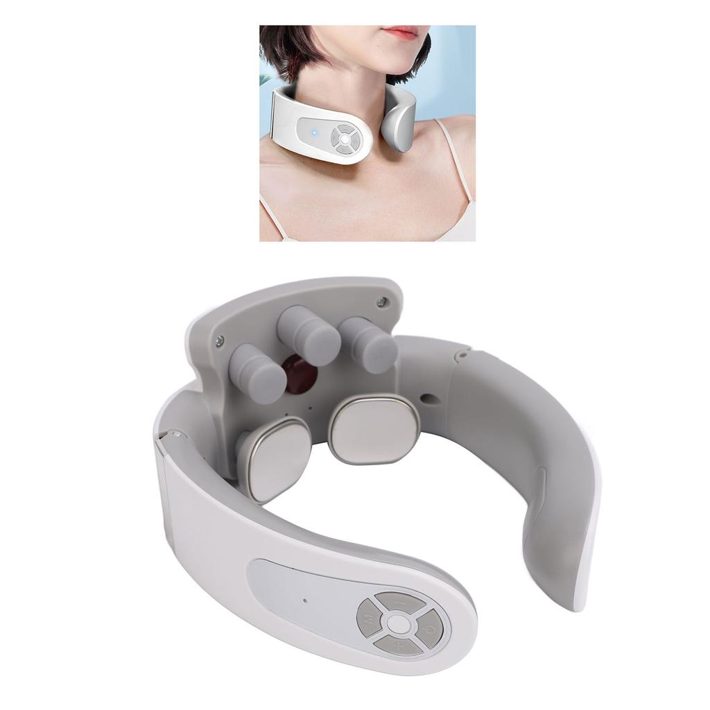 Electric TENS Pulse Neck Massager 15 Strengths Targeted Massage Hot Compress Cervical Neck Massager