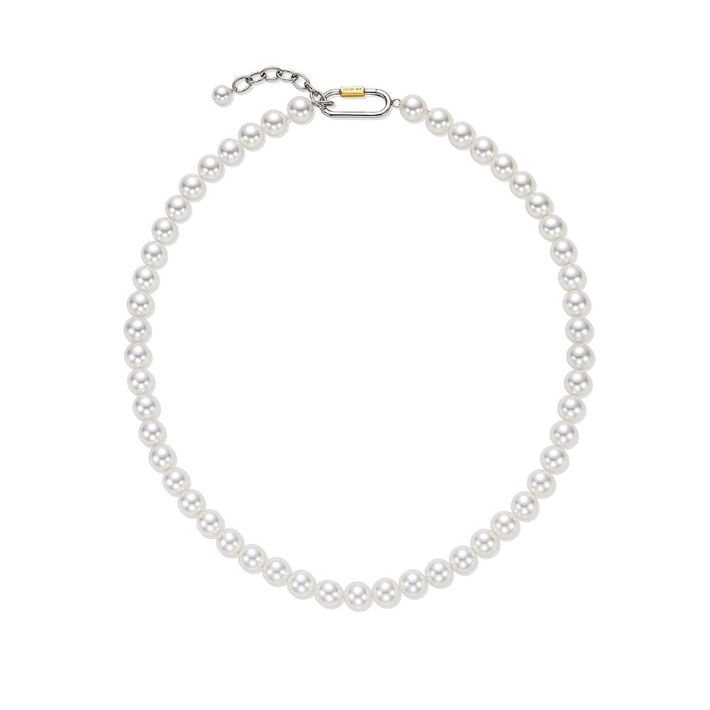 Noiyu Silver (C) White Pearl Necklace 8mm Hl3N49303C9480