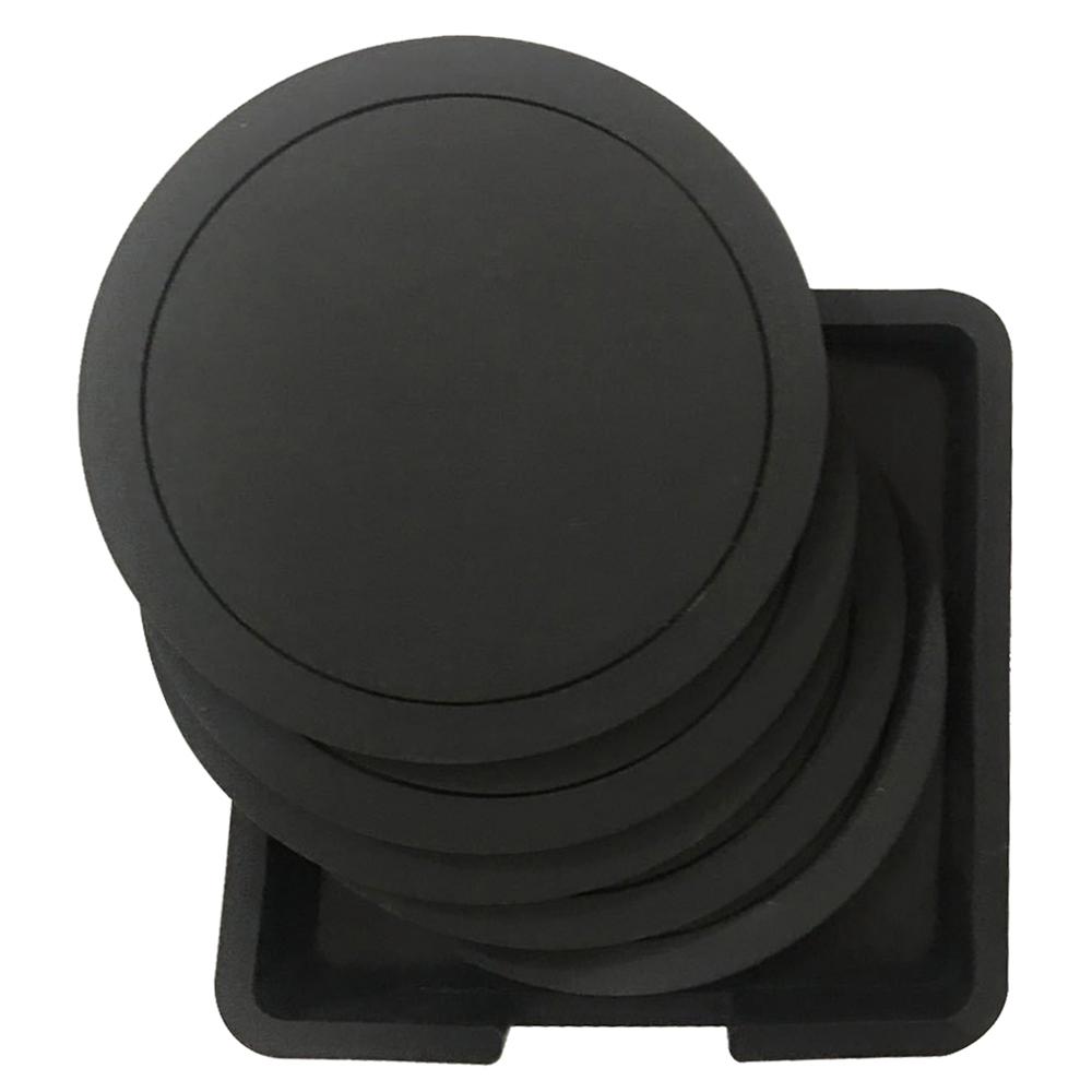 

Drink Tea Wine Heat Resistant Non-Slip Table Decor Round Coasters Table Mat Mug Pad Placemats чёрный