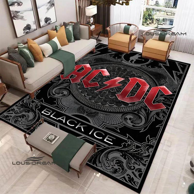 3D Rock Band AC/DC Printed Carpet Yoga Mat Non-slip Carpet Kitchen Mat Room Decor Carpets for Living Room Area Rug Birthday Gift