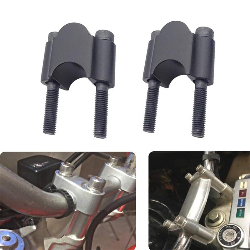 22mm 7/8" 30mm 1 1/8" Motorcycle Handlebar Riser Handle Bar Mount Handle Clamp For Honda Kawasaki Suzuki Yamaha