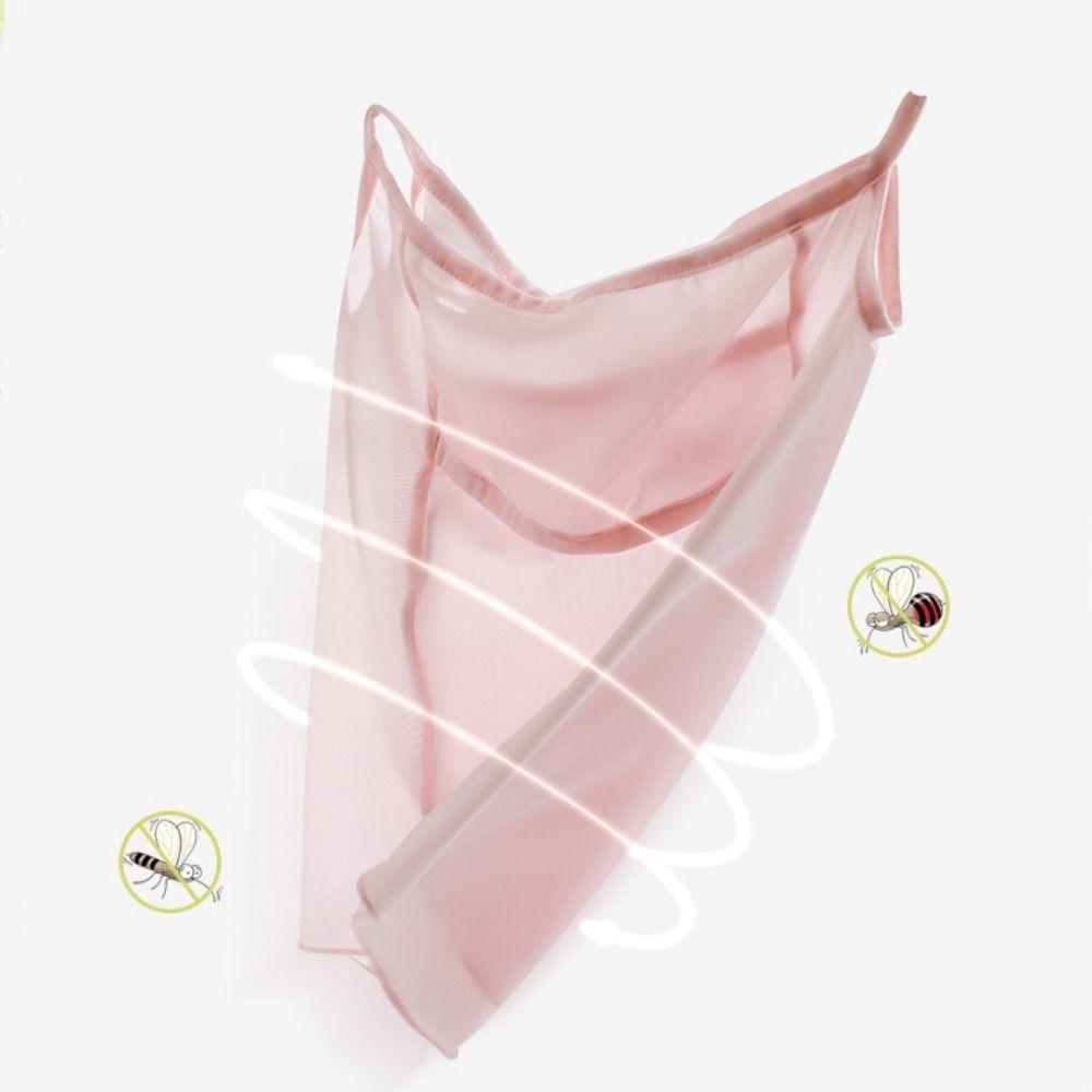 Summer Uv Protect Sun Proof Face Scarf Neckline Mask Ice Silk Bib Face Mask