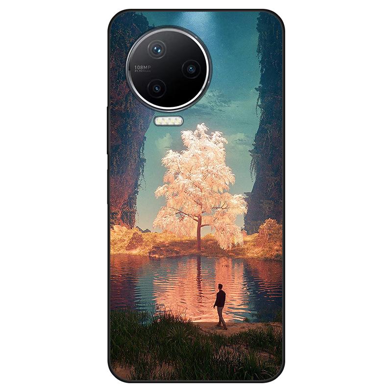 Dla infinix Note 12 Pro 4G X676B etui z miękkiego silikonu tylna okładka Cartoon etui na telefon moda