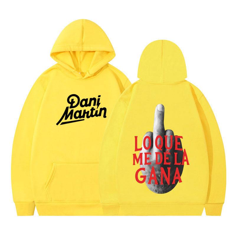 Dani Martin Lo Que Me De La Gana Album Hoodies Unisex Fashion Hip Hop Oversized Sweatshirts Casual Fleece Pullovers Fan Gifts