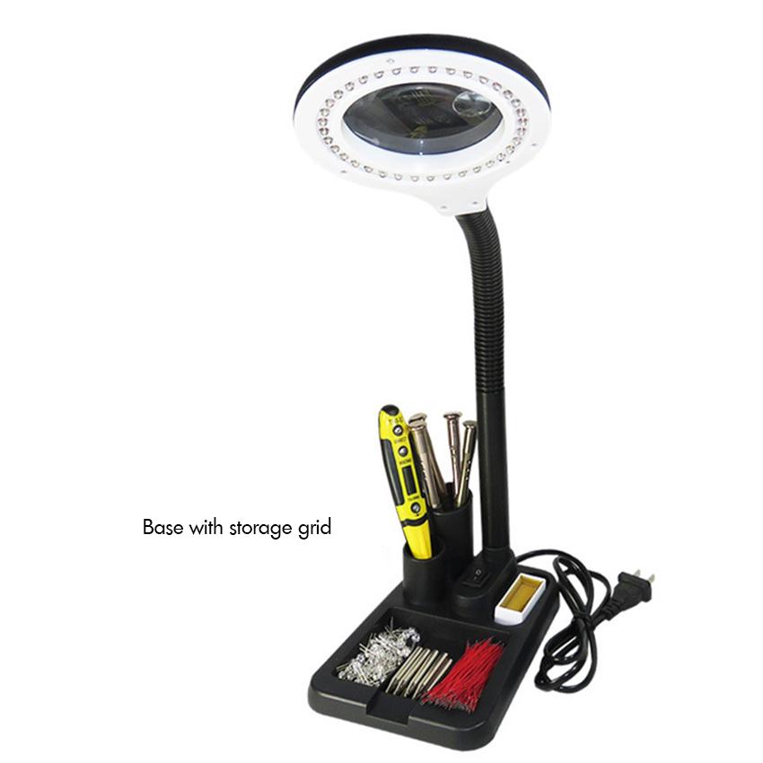 Flexible Lupe 5x 10x Tisch & Schreibtisch-Lupe Energiesparende LED Ultra Helles Licht Elektronik-Reparaturwerkzeug