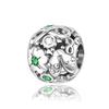 Ahthen Copper Bead Charms Flowers and Butterflies Charm Fit Snake Chain Bracelets Necklaces for Women Jewellery Making