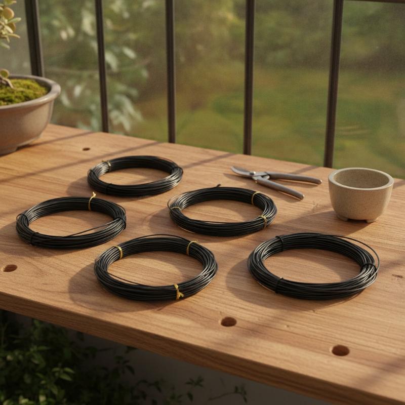 10M Aluminum Bonsai Training Wires 1Mm To 3Mm Orchard Garden Plant Diy Shape Tools Home Use Accessories