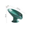 1PCS Ceramic Leaf-shaped Drain Soap Dish Bathroom Shower Sponge Storage Board Soap Drain Box