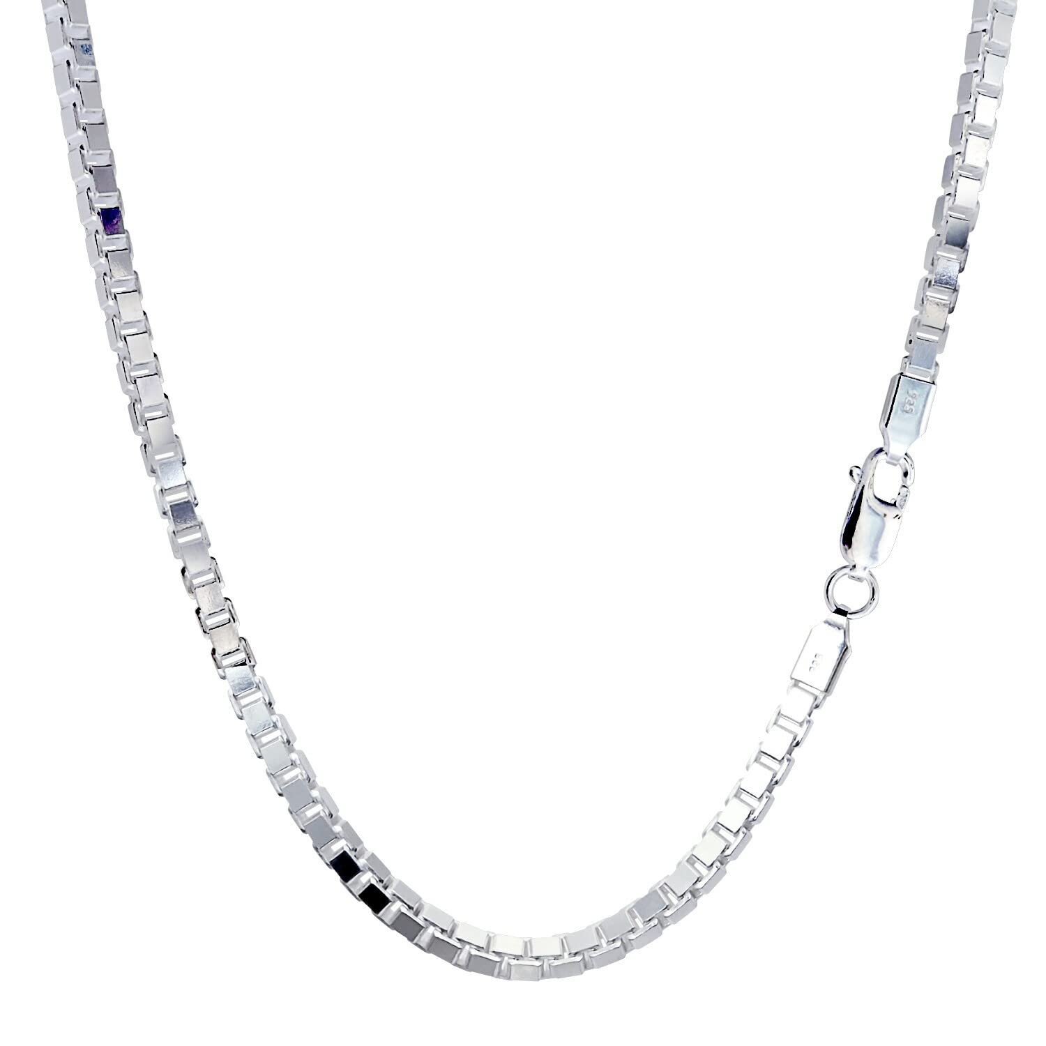 

Venetian Chain Necklace Silver SV 925 Width Length 60cm [Sears] 3.5mm SV400-60 срібний