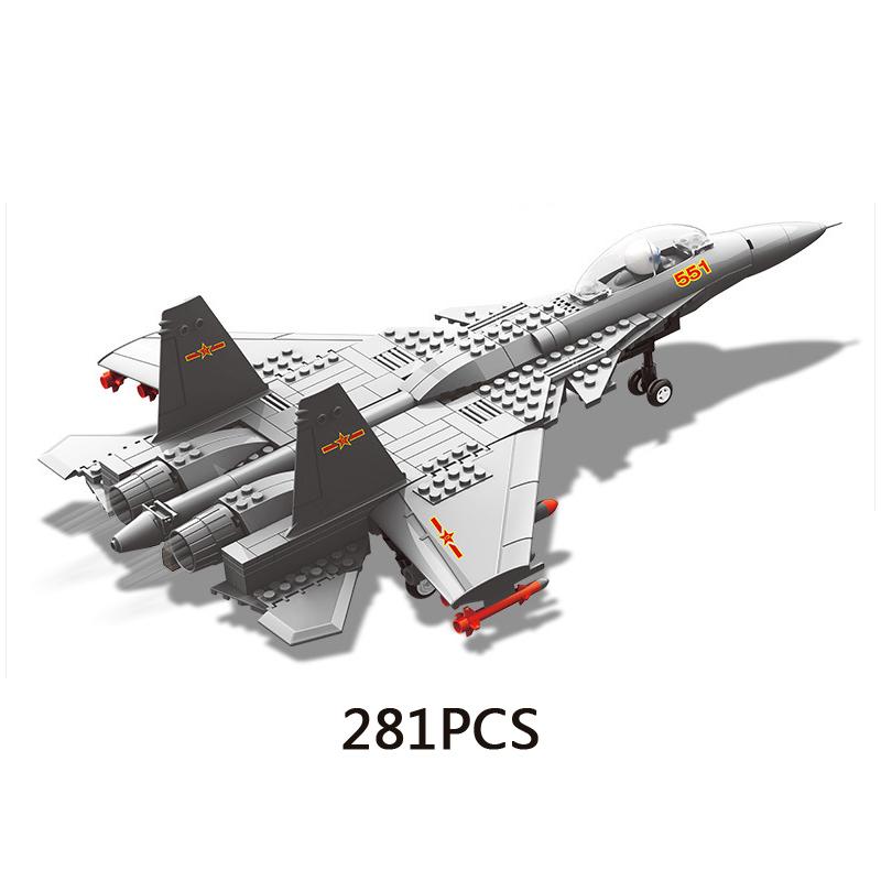 

Горячее современное военное армейское оружие 1:54 Масштаб J-15 Летающий акула Истребитель Строительный блок Модель ВВС Фигуры Ww2 Кирпичи Игрушки