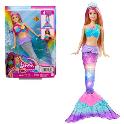 Barbie kann im Wasser spielen Glitzernde MeerjungfrauErschien im Film [Barbie]  [PuppePuppe] [Leuchtende Schwanzflosse] [Ab 3 Jahren] HDJ36