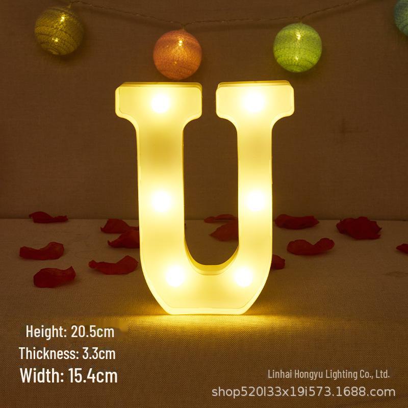 26 English Letter Night Lamp for Wedding Proposal or Decor