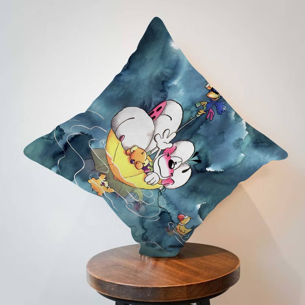 Character Diddl Cute Maple Design Cushion Cover Happy Autumn Harvest Decor Holiday Decorati Pillow Cover
