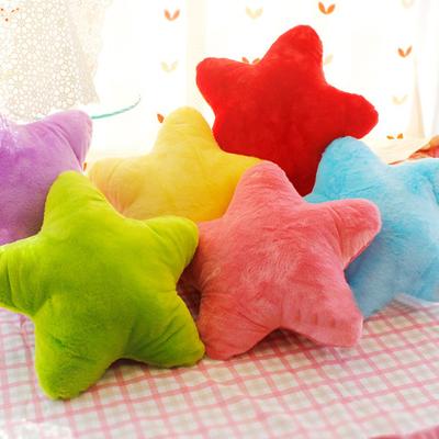 Five-pointed Star Pillow Plush Pillow Home Decoration Yellow Pink Red Sofa Ornaments Soft Bedroom Sleeping Pillow Cushion