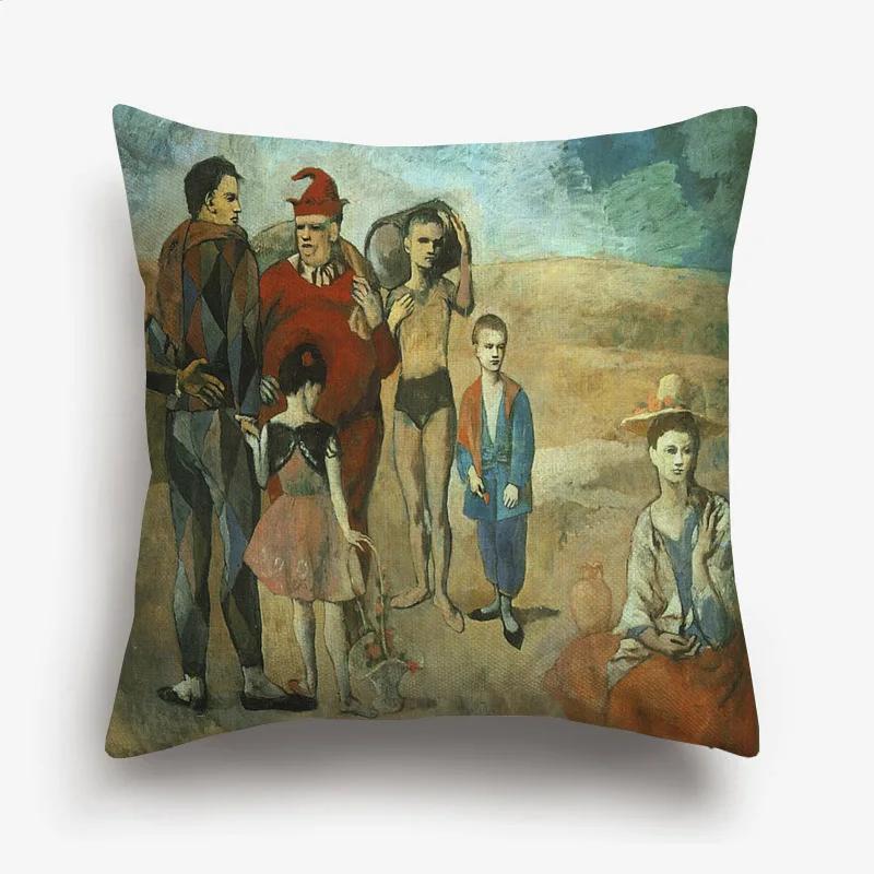 The Emperor Napoleon Cushion Covers European Neoclassicism Retro Vintage Portrait Oil Painting Decorative Pillows For Sofa