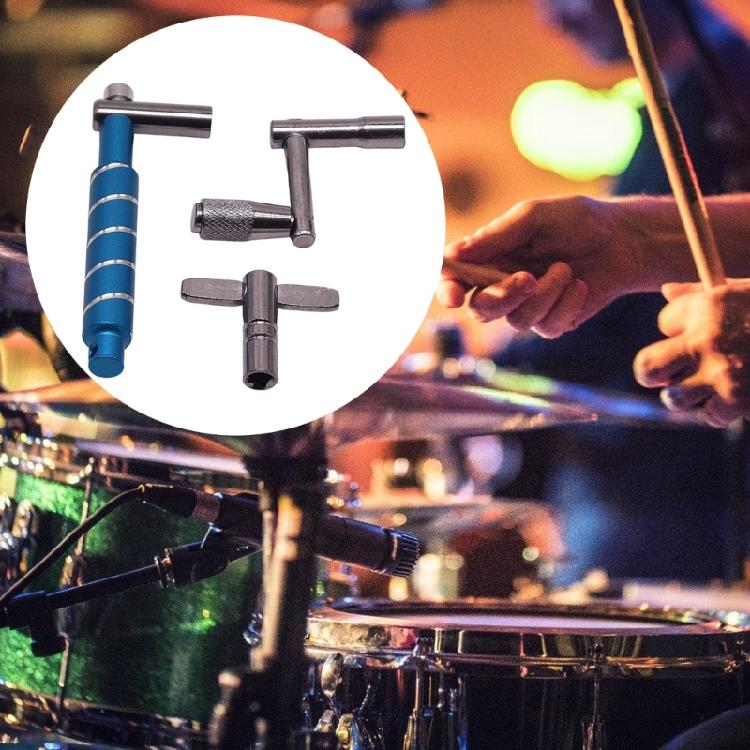Drummers Essential Set 3 Precisions Drum Keys for Bass Pedal Tuning and Musical Instrument Repair