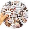 10/30/50pcs Coffee Addict Graffiti Stickers Cartoon Cafe Drink Decals Waterproof DIY Water Bottle Luggage Phone Sticker Packing