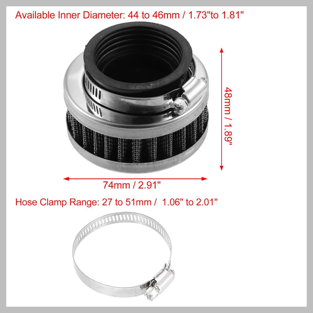 RATCHROLL Air Filter Cleaner Round Taper Replacement for Motorcycle Universal