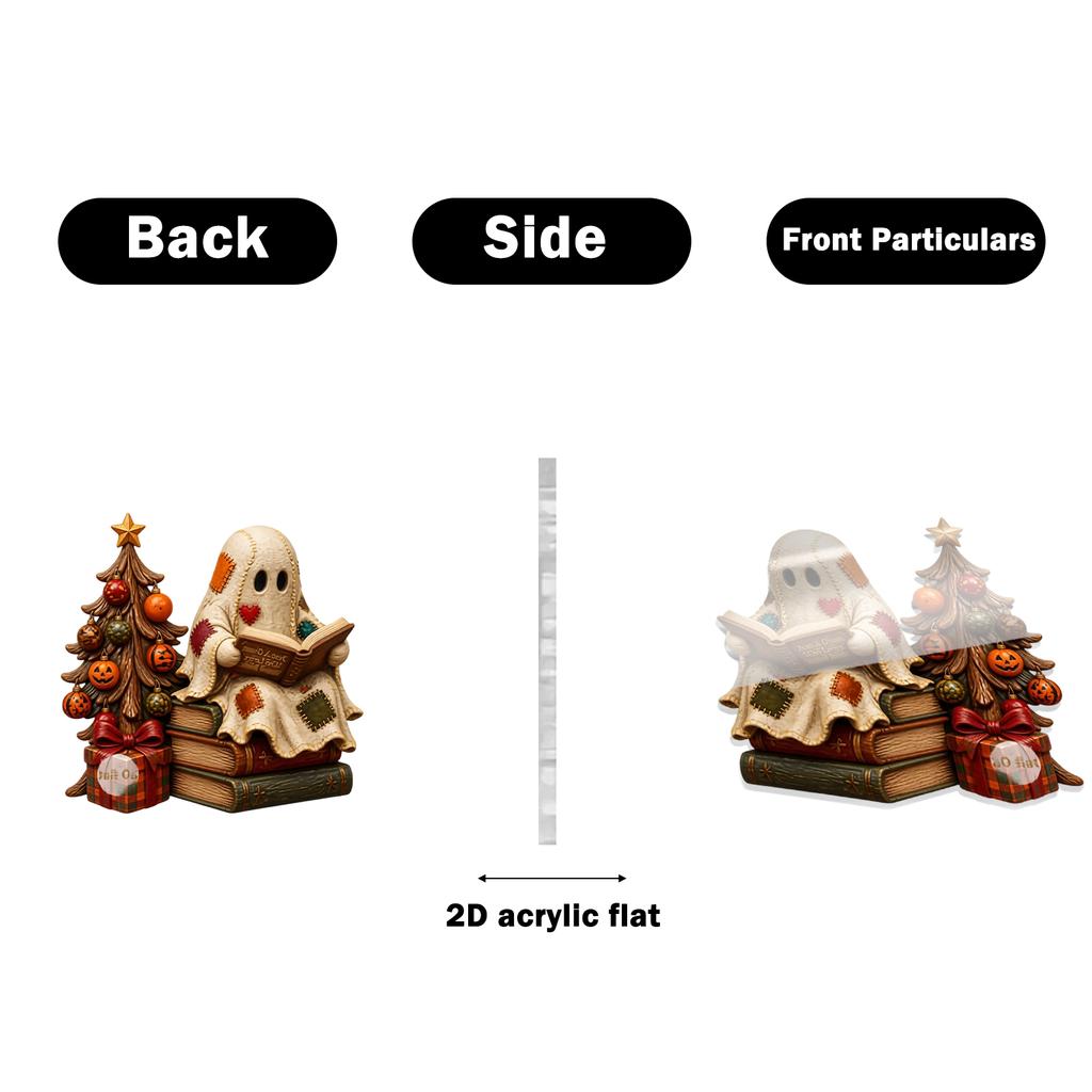 Halloween Acrylic Ornament Cute 2D Hanging Decoration for Party Favors and Home Decor