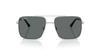 Ray-Ban ARI Sunglasses 0RB3758 SILVER / DARK GREY POLAR (Polarized, Square)