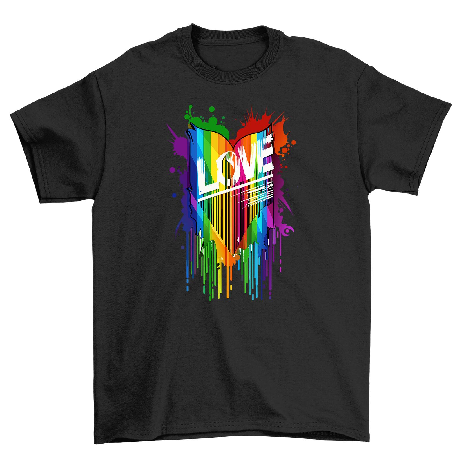 Pride_18 Love T-Shirt Mens Womens Tees Top - Spread Love, Funny and Fabulous! Fun Unisex Design, 100% XL