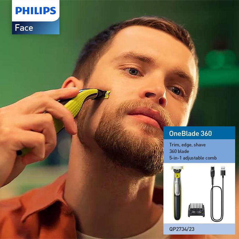 Philips QP2734/23 Muli-function Shaver Trimmer OneBlade360 QP2734/23 Multi-function Electric Shaver Trimmer with 5-in-1 Adjustable Comb