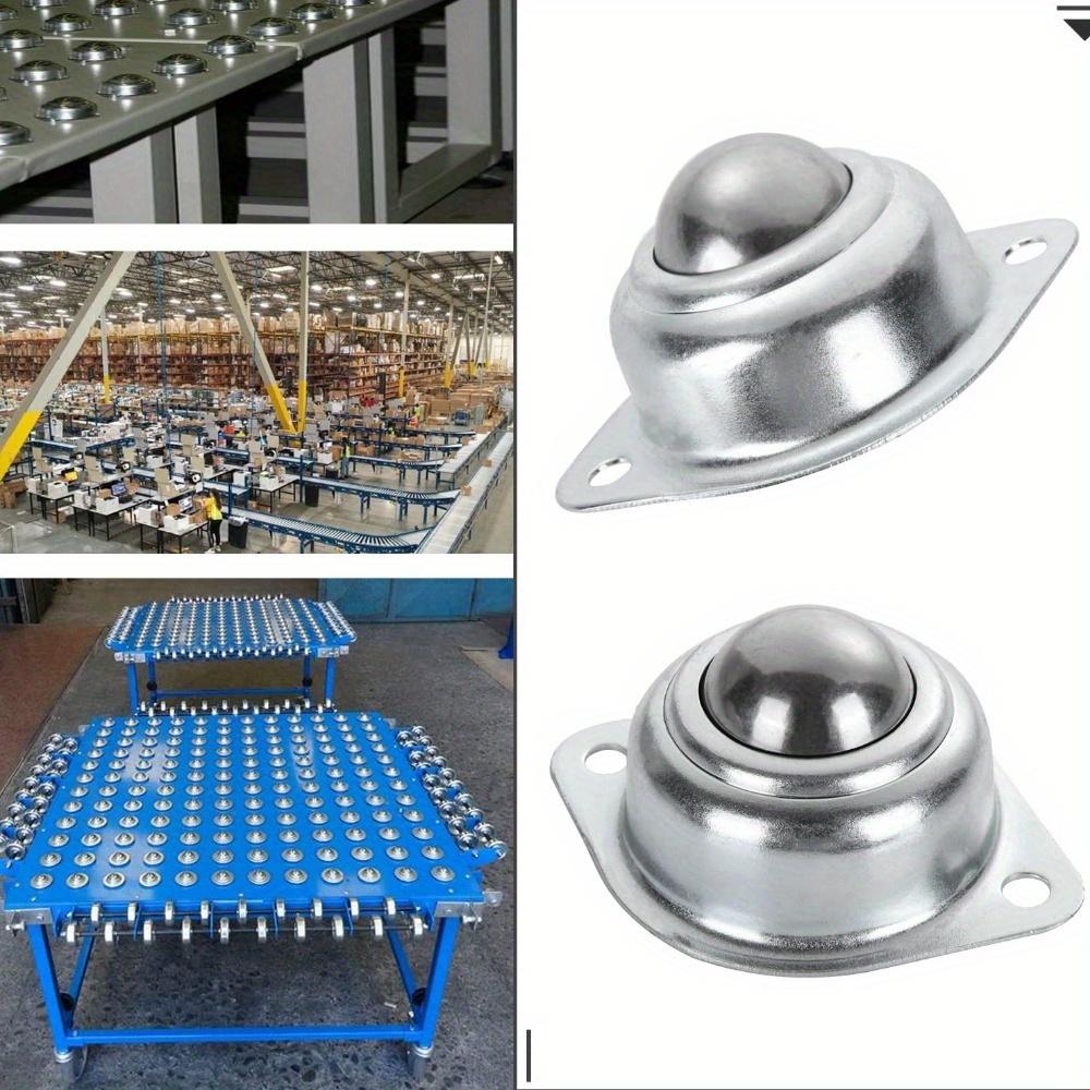 10 buc. Rulmenti de transfer cu bile Rotire la 360º Roti universale cu bile 10 role netede 20 suruburi de precizie Bile rotunde din otel carbon