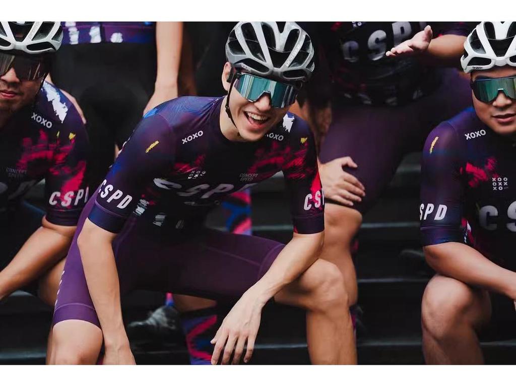 2024 CSPD Wirtual Exile Short-Sleeve Cycling Jersey for Men and Women