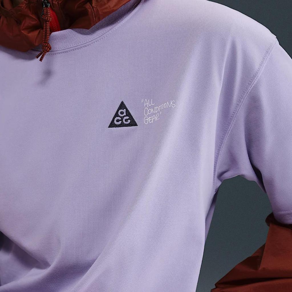 Nike ACG Comfortable Stylish Soft Versatile Short Sleeve T-Shirt Men Tops Purple HJ0801-515