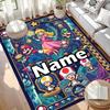 Custom Name Personalized Princess Peach Toadstool Print Carpet, Versatile Home Decor Rug, for Playroom, Apartment, Balcony, Entryway, Hallway Gift