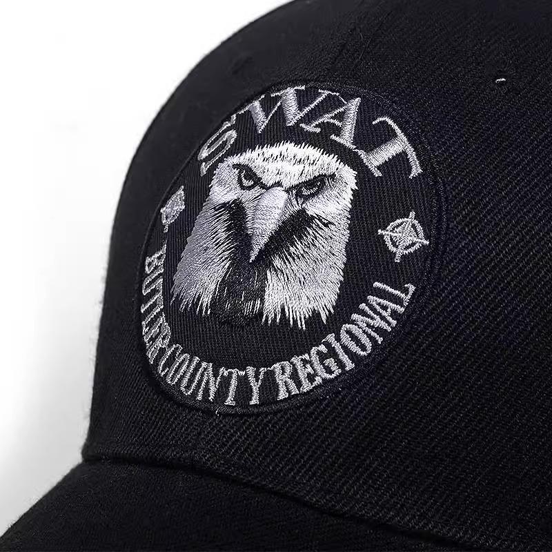 SWAT Armee Kappe Männlich Gestickter Adler Schwarz Baseball Caps Männer Gorras Para Hombre Frauen Snapback Knochen Masculino Taktische Kappe