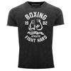 Винтажная футболка унисекс для бокса Boxing Fight Hard Brooklyn Nyc Retro Spor