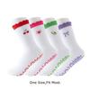 Cotton Yoga Socks Harajuku Street Bowknot Embroidery Socks New Mid Tube Socks