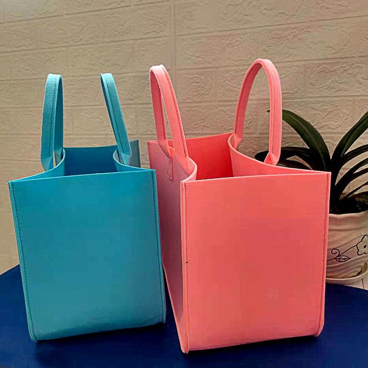 Large Capacity Felt Tote & Shoulder Bag - Stylish Commute & Storage Solution