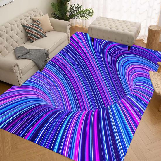 Yousheng Floor Mat 3D Illusion Rug Non-Slip Stable Design High Absorbent Entryway Rug Decorative Living Room Bedroom Carpet Home Decor