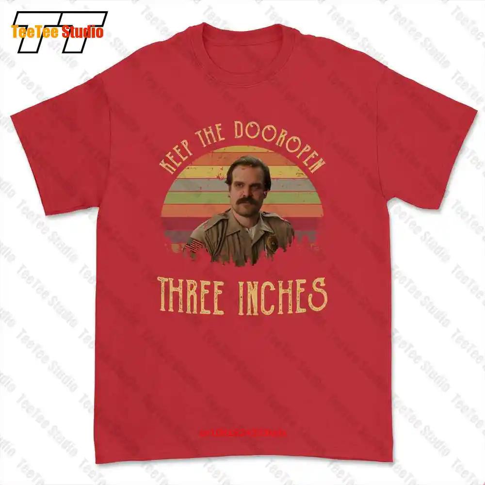 

Jim Hopper Keep The Door Open Three Inches Tshirt Tee E3TQ S