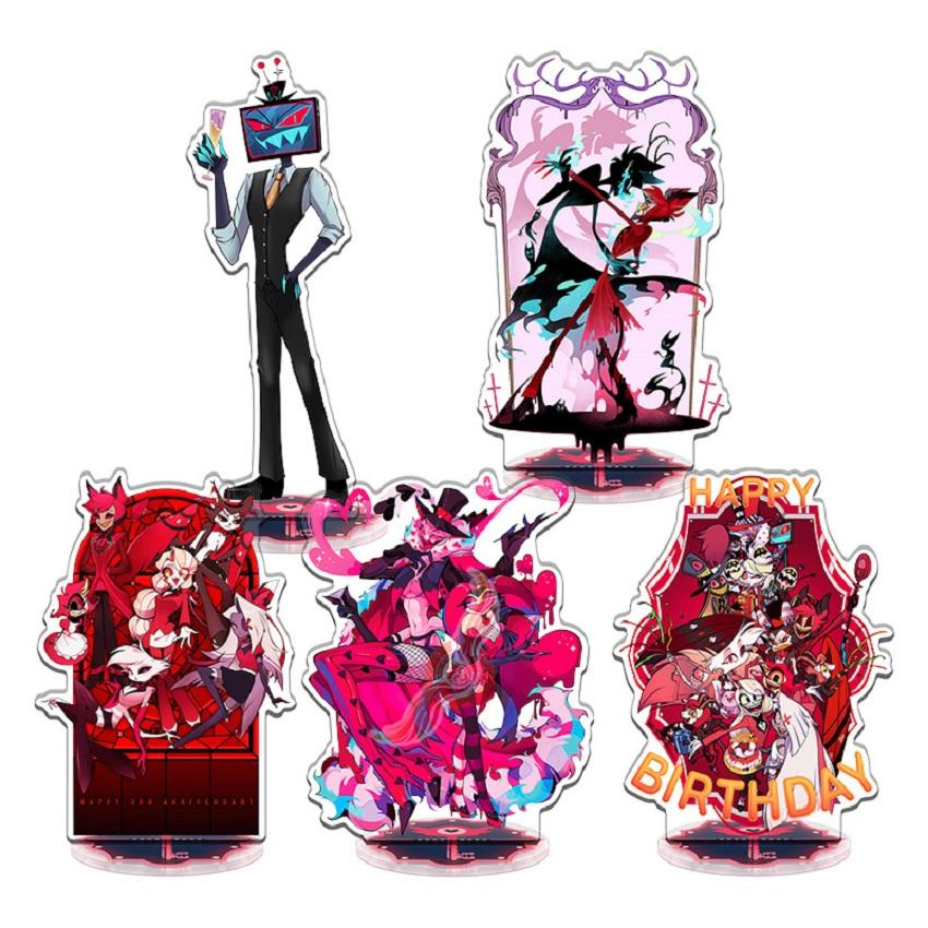 Nuovo Hazbin el 2 Charlie Morningstar Stand Figure Acriliche Vaggie Segnaletica da Tavolo Standing Modello Decorazione Collezione Regali