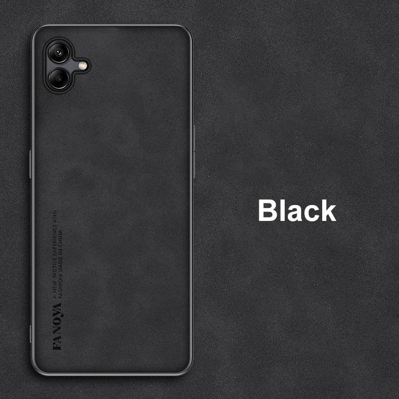 Für Samsung Galaxy A04 Hülle Luxus PU Leder Handyhülle Für Samsung M13 5G Rückseite Mattes Silikon Stoßfest Vollschutz