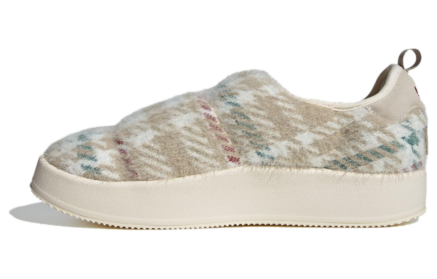 

Adidas Originals Puffylette Fabric Comfortable Abrasion Resistant Breathable Low top Casual Shoes Unisex Beige ID6142 39