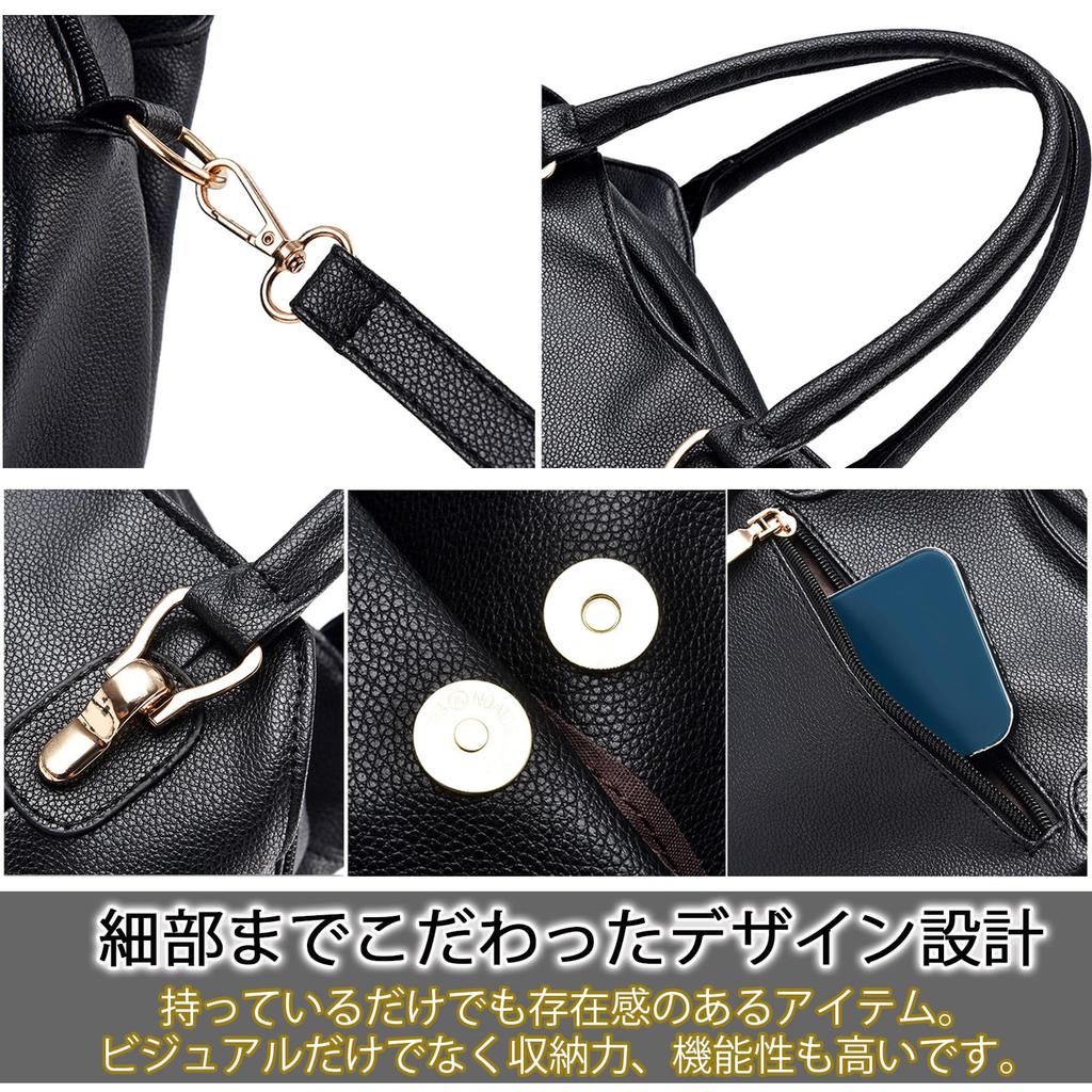 Takusan Shopping Handbag, Shoulder Bag, Perfect for Special Occasions, Office, or Any Occasion, 3-Way Zippered, Multifunctional, Multi-Storage,