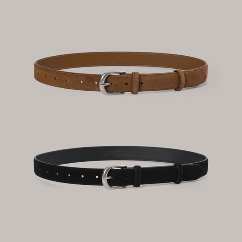 Laminez Suede Stitch Belt - 2 Color