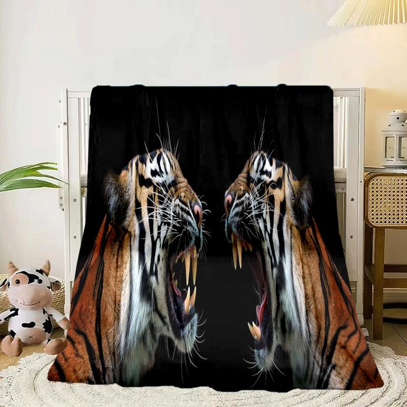 Colorful Tiger Portrait Blanket Flannel Blanket Throw Blanket Sofa Cover Blanket Soft Premium Blanket Picnic Blanket Tv Blanket Gifts