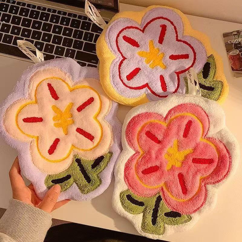 Wall Hanging Cute Hand Towel Kitchen Bathroom Small Towel Bathroom Absorbent And Odorless Quick Drying Hand Towel Home Decor