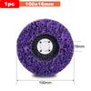 1-5 Pcs 100/115/125mm Coral Polishing Disc - Angle Grinder Strip Wheel for Paint &Rust Removal, Multi-Size Abrasive Cleaning Kit