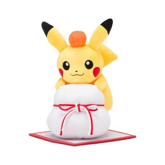 Pokemon Center Original Plush Pikachu and Kagami Mochi 22 x 20 x 20 (H x W x D: cm)