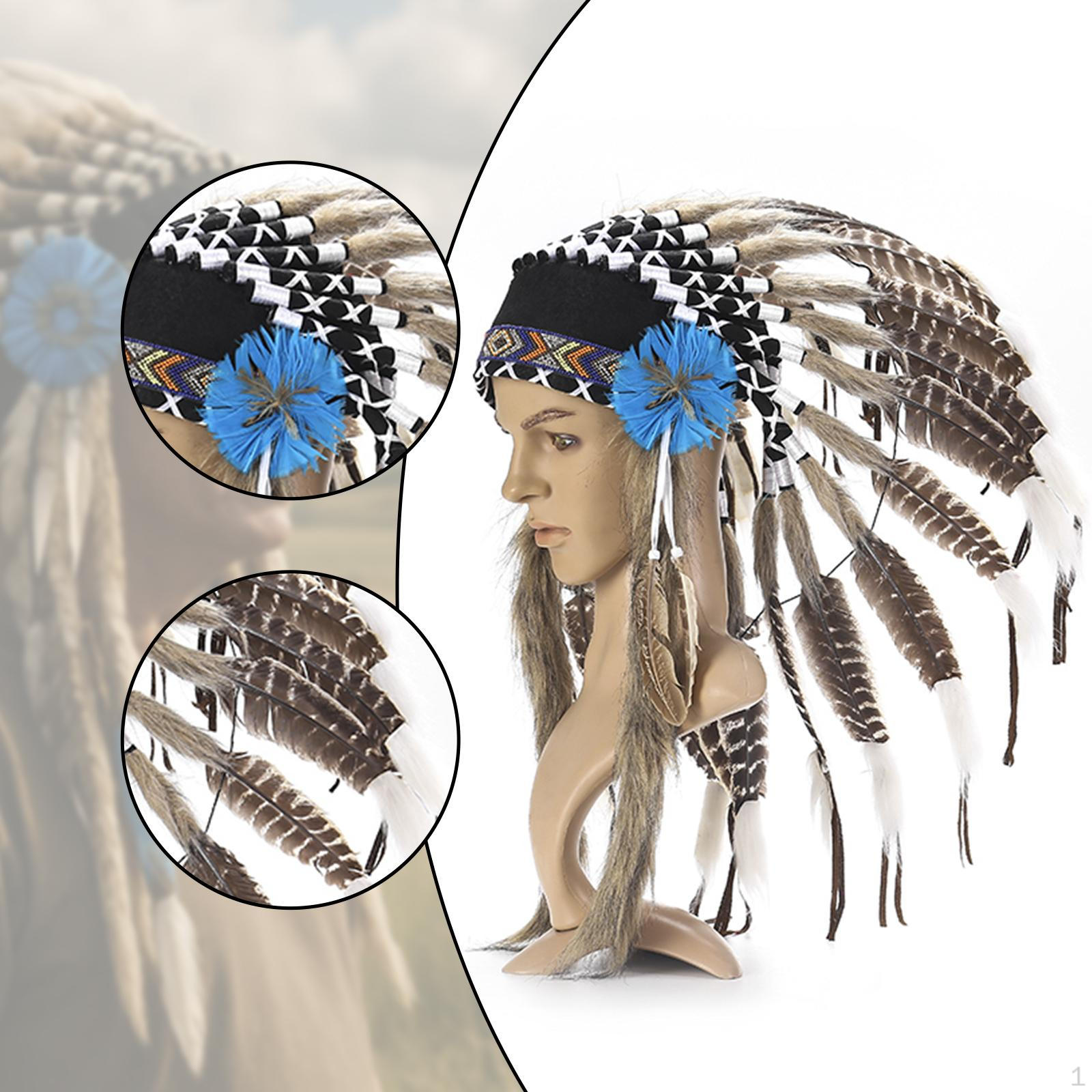 

Искусственное перо головной убор декоративный фотореквизит индийский для танца ролевой игры