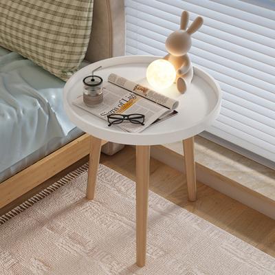 Yousheng Round End Table with 3-Legs Heavy Duty Detachable Mini Desk Bedroom Kitchen Living Room Small Space Sofa Bedside Nightstand Side Coffee Table