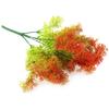 Artificial Leaves Plastic Seaweed Simulated Plant Home House Garden Decor(Orange Seaweed)